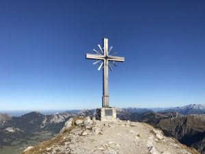 Wanderung vom Vilsalpsee auf das Gaishorn_Gipfelkreuz