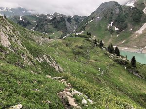 Wanderung vom Spullersee über die Ravensburger Hütte nach Zug_Wandersteig beim Spullersee